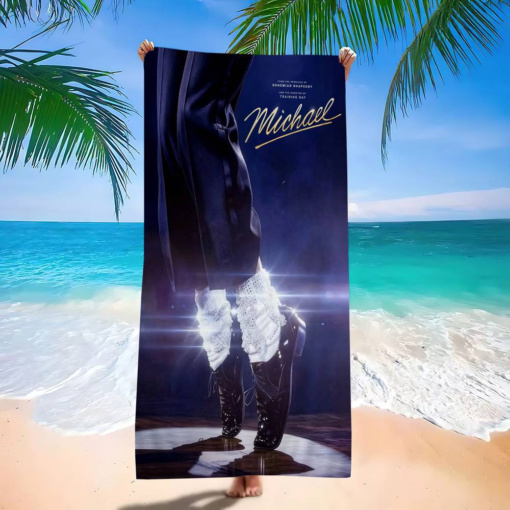 Popular Singer M-Michael J- Jackson Classics Beach Towel Bath Towels for Microfiber Quick Dry Sand Free Beach Yoga Spa Gym Pool