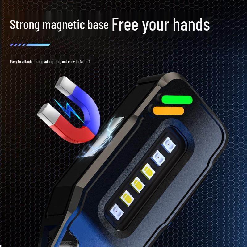 Ultra-Mini LED Magnetic Keychain Light: Compact, Zinc Alloy, High-Brightness Flashlight