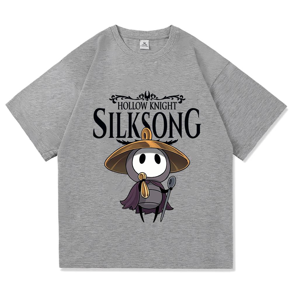 Lustige Sherma Song T-Shirts Hollow Knight Silksong Spiel Zitat T-Shirts Harajuku Cartoon Print T-Shirts Unisex Baumwolle Freizeitkleidung