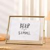 Transparent Surface Metal Photo Frame Minimalist Style Floating Picture Frame  Display