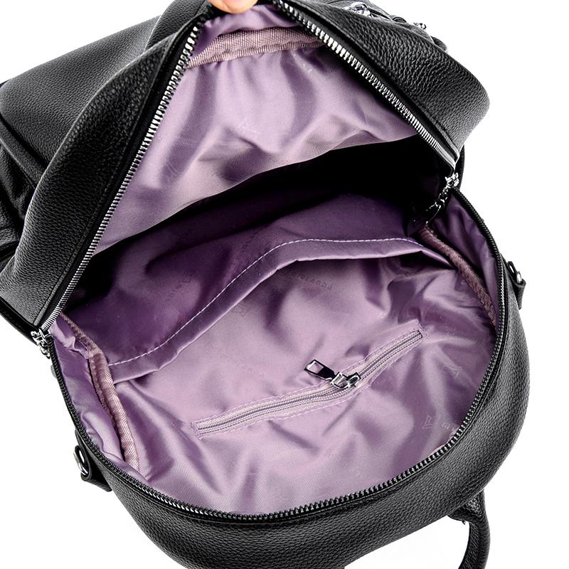 PU Backpack Women's Large Capacity Travel Backpack Multi-function Shoulder Bag