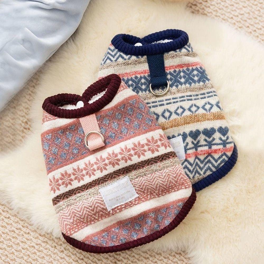 Fleece Lined Pet Dog Clothes Thickened Cat Clothes New Teddy Bear Coat  Winter