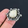 Womens Day Deal 925 Silver Pear Natural Plume Agate Statement Mother Ring US 8