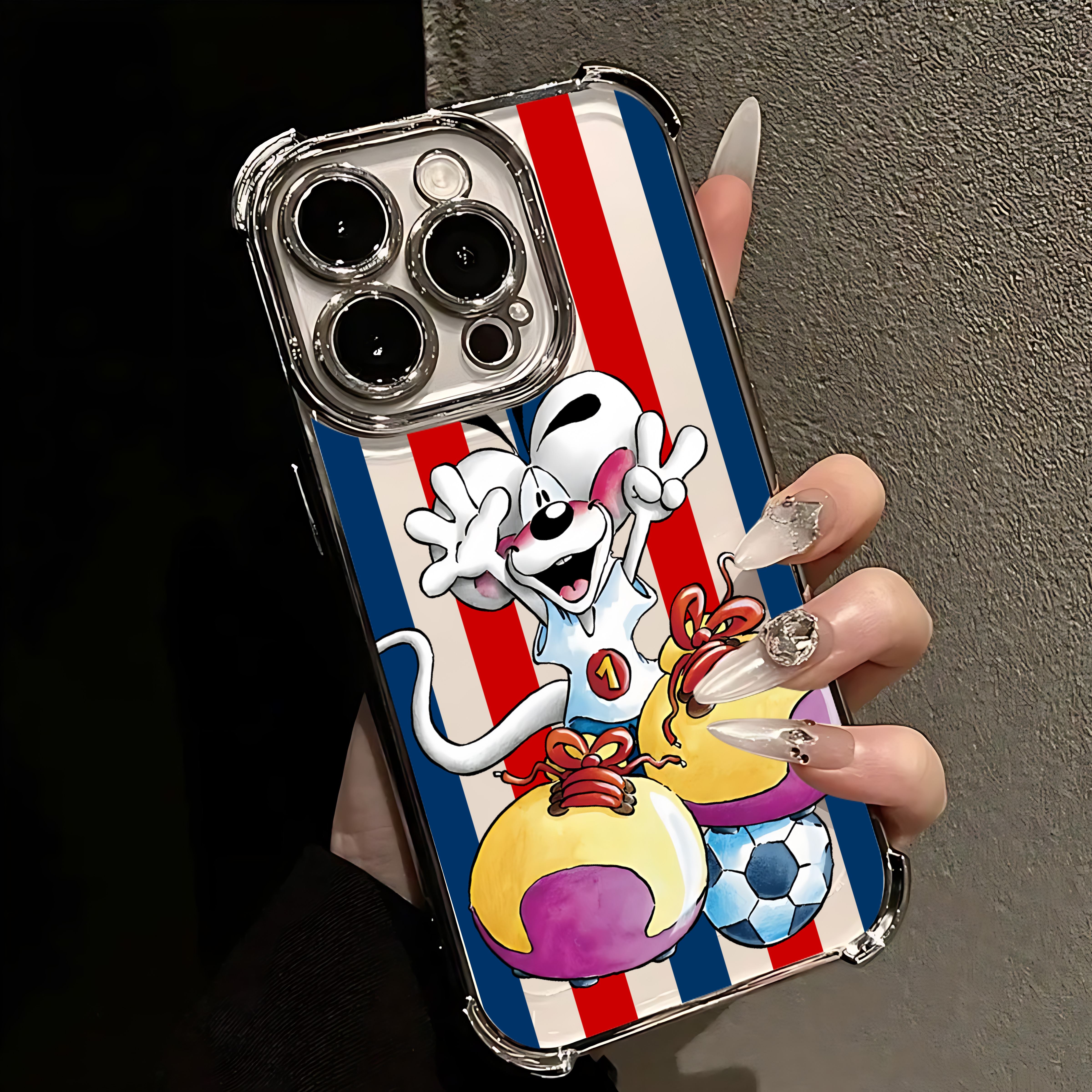 

Cute D-diddles Cartoon New Plating Phone Case For Google Pixel 10 9 8 7 9a 8a 7a Pro XL 5G Anti Fall Airbag Pixel 10 Pro