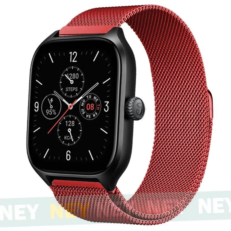 Milanese Loop For Amazfit GTS/GTR-4-3-2-2e-Mini-Pro/stratos 3 Metal Bracelet 20mm 22mm Watch Band for Amazfit bip-U-S-lite Strap