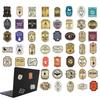 50 Stück Halloween Vintage Trankflaschen Etiketten Aufkleber Retro Horror Gothic Decals Koffer Scrapbooking Laptop Weinflasche Aufkleber