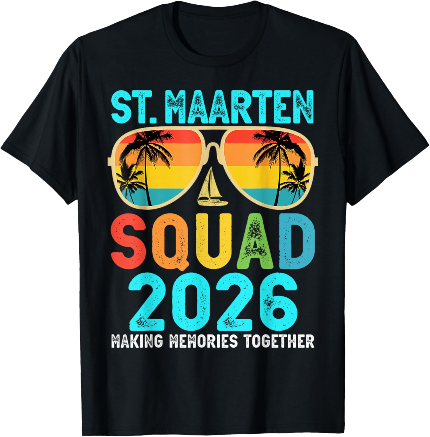 St. Maarten Squad 2026 Vacation Friend Family Matching Group T-Shirt S разноцветный