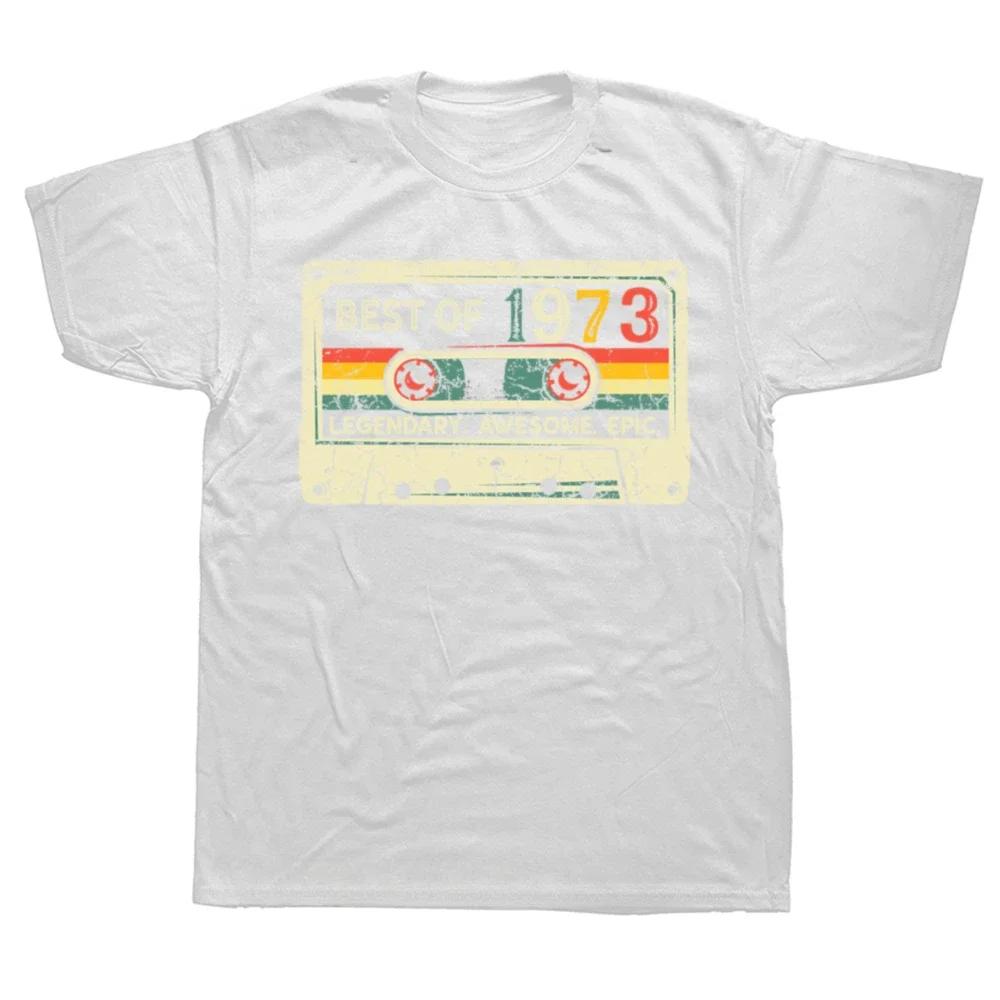 

Clothing Casual Basic T-shirts Vintage Made In 1973 Limited Edition 51 Years Of Being Awesome TeeTops Round Neck Fashion Tshirt S