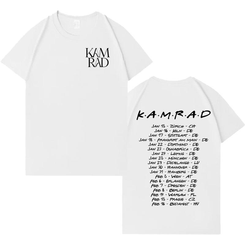Pánská trička Singer Kamrad 2026 Trendový potisk písmen Krátký rukáv Hip Hop Bavlna Oversized Y2k Oblečení Estetické Volné Tričko