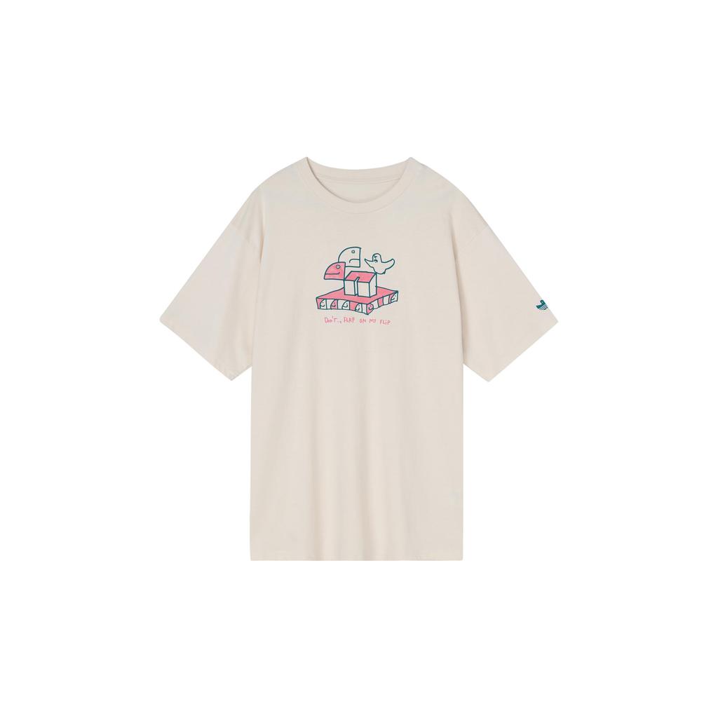 Adidas Originals Set in Sleeve T Shirt Unisex Gray White HC2192