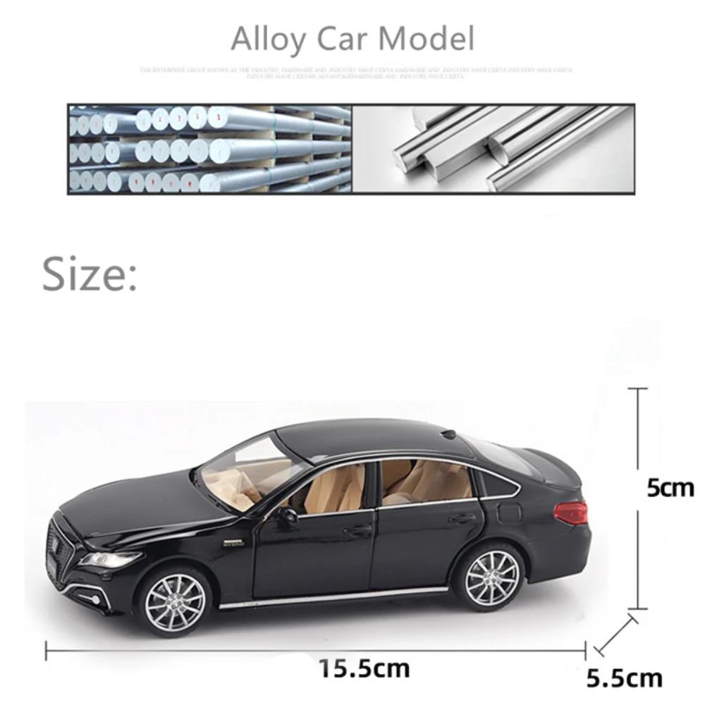 1/32 Toyota CROWN Alloy Car Model Diecasts & Toy Vehicles Metal Toy Car Model Simulation Sound Light Collection Gift
