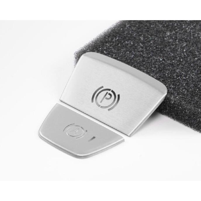 Blue/Red Aluminium Electronic Handbrake Panel Trim For Volvo XC90 2016- 2PCS