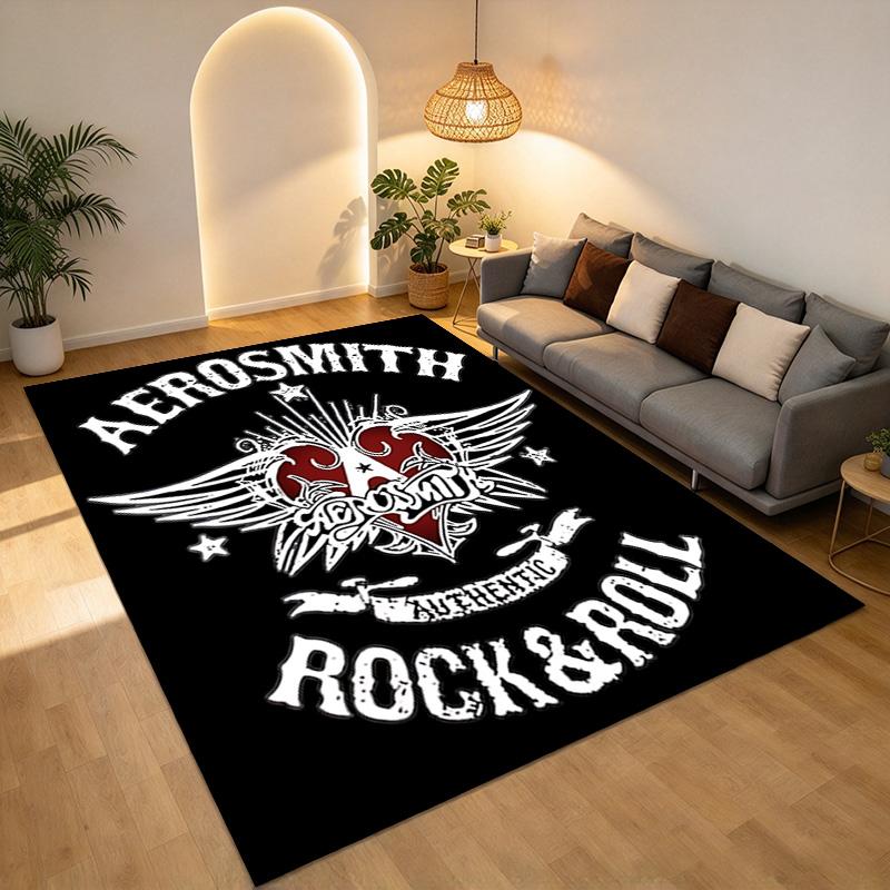 Aerosmith Rock Living Room Nonslip Area Rug Soft Carpet For Bedroom Game Playroom Sofa Office Home Decor Doormat Christmas Gift C926622
