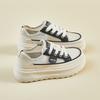 New Summer White Shoes for Female Students' Thick Sole Elevated Mesh Breathable Casual Shoes