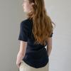 Elssibeui Scoop Neck Rib Knit Top_Navy