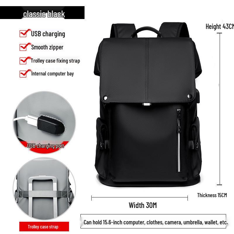 Men's Large Capacity Travel & Laptop Backpack - Casual College & Commuting School Bag