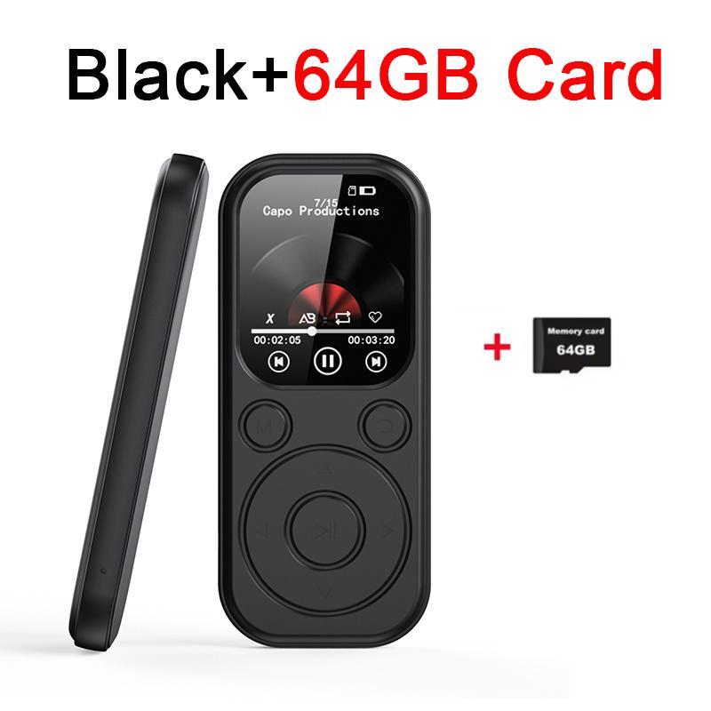 Portable MP3/MP4 Music Player 2.01-inch IPS High Definition Screen Bluetooth 5.4 Compatible eBook Recording Walkman FM Radio