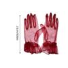 Stylish Short Gloves Full Finger Gloves Wrist Length Short Gloves Tulle Gloves Party Gloves for Prom Party Tea Parties