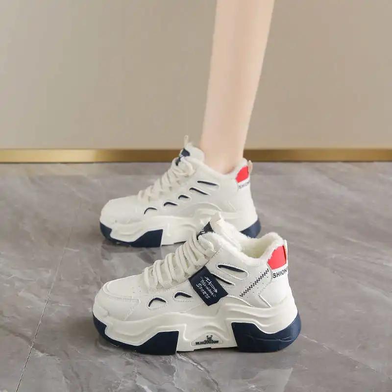 Fashion Middleboots Platformed Large Sizes Tennis Luxury Sneakers Womans Casual Sports Shoes Practice Gifts Saoatenis Gifts