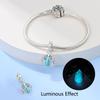 New In Luminous Color Zircon Pendant Charm Bead Fit Bracelet Necklace Keychain Women Luxury Diy Jewelry Party Festival Gift