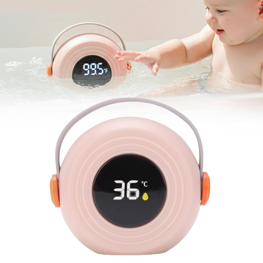 Baby Bath Thermometer Cute Speaker Shape Water Proof LED Thermometer Toy for Infant Toddler Bathtub Swimming Pool