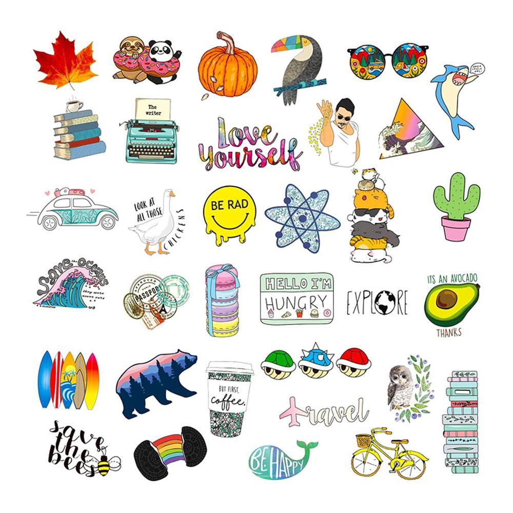 Logo Tag Sticker Custom Waterproof Kawaii Stickers Decals Personalized First Name Label For Children School Stationery Bottle