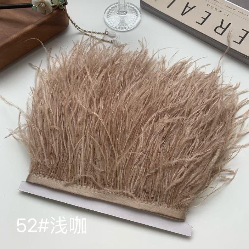 Ostrich Hair Cloth Edge 10-15Cm Clothing Accessories Diy Skirt Decoration Dress Neckline Cuffs Feathers