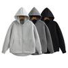 Winter Women's Zipper Hoodie High Street Unisex Style Double Pockets Oversize Loose Sweatshirts Outerwear Top