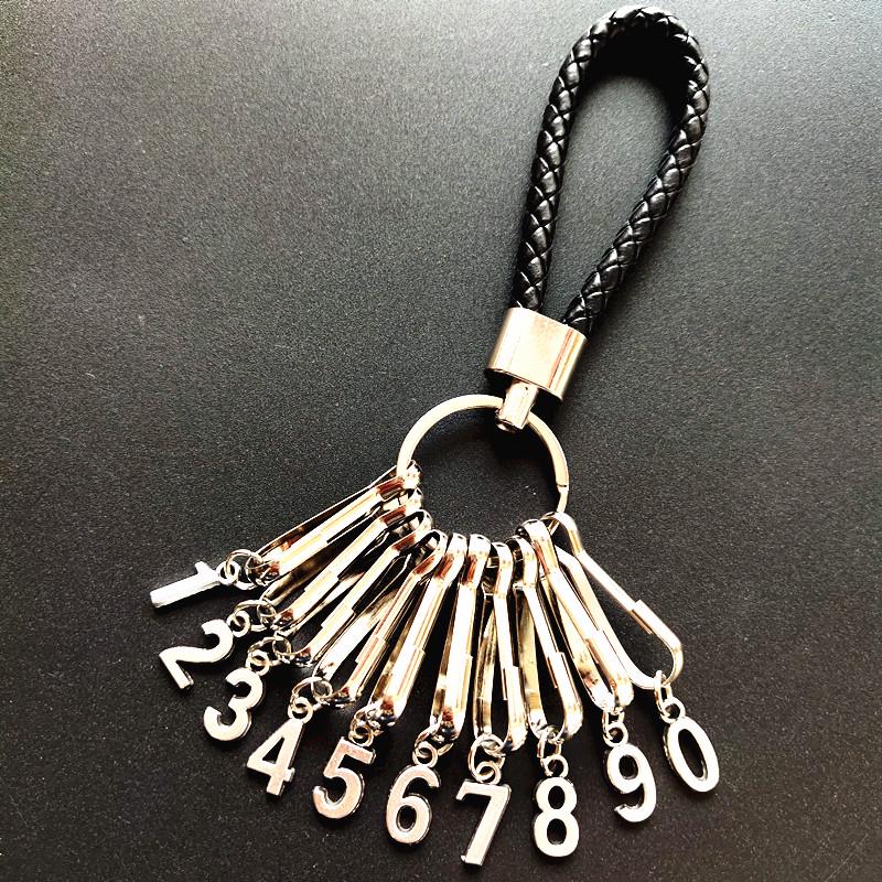 Leather Rope Digital Keychain: Versatile Keyring for Men, Women, Cars, and Hotel Rooms