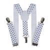 Kids Polka Dot Suspenders 3 Clips Y Back Elastic Adjustable Braces