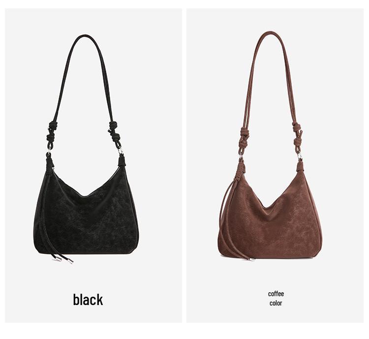 Vintage Minimalist Deerskin Tote: Women's Large Capacity Crossbody & Shoulder Bag 2025