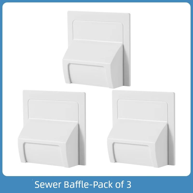 Side Drain Sewer Baffle Toilet Kitchen Seamless Adhesive Drain Floor Drain Anti-Odor Anti Mosquito Isolation Cover