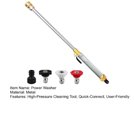 Jet Nozzle Power Washer for Garden Hose Washer Wand with 3 Interchangeable Nozzles Quick-Connect High Pressure Washer Hose Nozzle