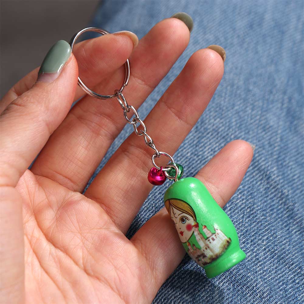 Matryoshka Russian Matryoshka Russian Dolls Key Rings Babushka Matryoshka Figurines Jewelry Gift