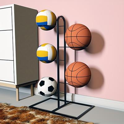 Indoor Carbon Steel Basketball Storage Rack Ball Football Storage Basket Storage Rack Home Bedroom Living Room School