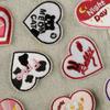 16 Pcs Love Heart Embroidered Patches Iron On Patches Bows Repair Patches Flower Sewing Patches for Clothes Bag