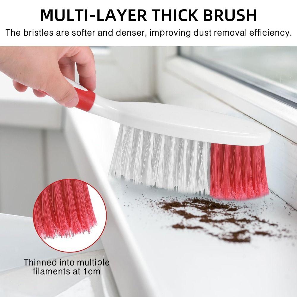 Anti-slip Grip Desktop Brush Set Wear-resistant Pet Hair Hand Broom Portable Car Dustpan  Keyboard