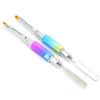 2pcs DualEnded UV Gel Brush Picker Stainless Steel Portable Nail Brushes Manicure Tool
