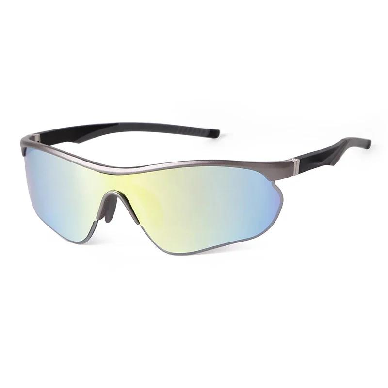 STORY Spring Hinge Sports Sunglasses UV Protection Mirrored Blue for Men Women Outdoor Cycling S3018G