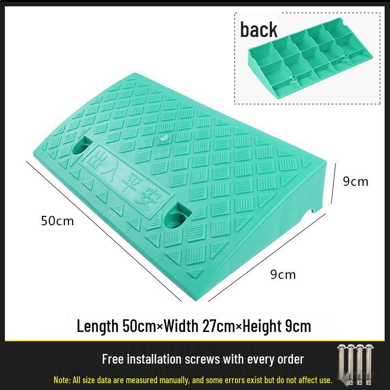 Car Ramp Sill Pad - Plastic Vehicle Curb Slope & Speed Bump