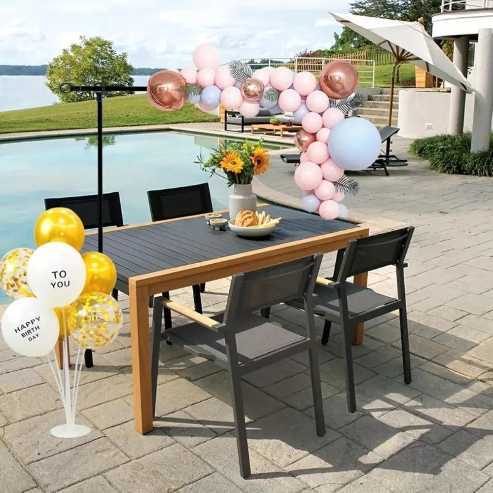 with Clamps Over The Table Rod Stand Party Hanging Decor Metal Table Arch Stand Adjustable Tabletop Balloon Flower Arch Stand