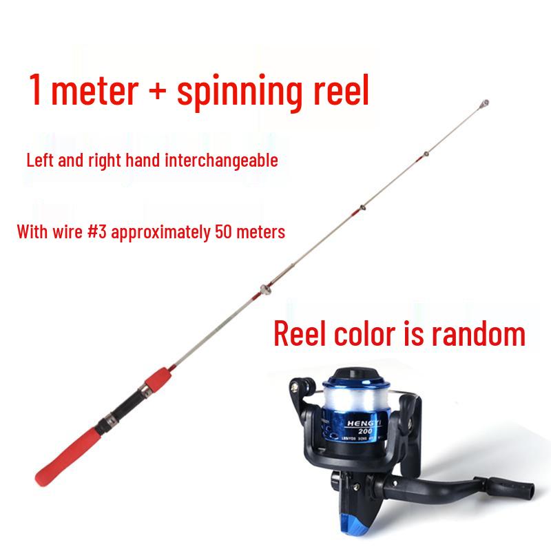 Compact 60-80cm Portable Fishing Rod – Mini Raft, Casting, Surf, and Ice Lure Rod