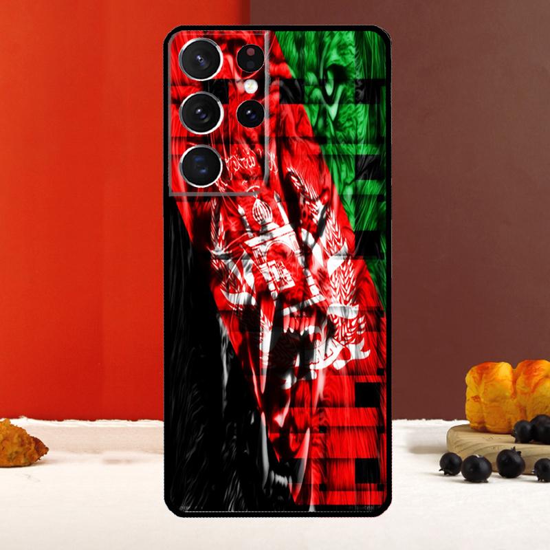 Flag of Afghanistan Cover For Samsung Galaxy S25 Ultra S22 S23 S24 Plus S20 S21 FE S9 S10 S25 FE Phone Case