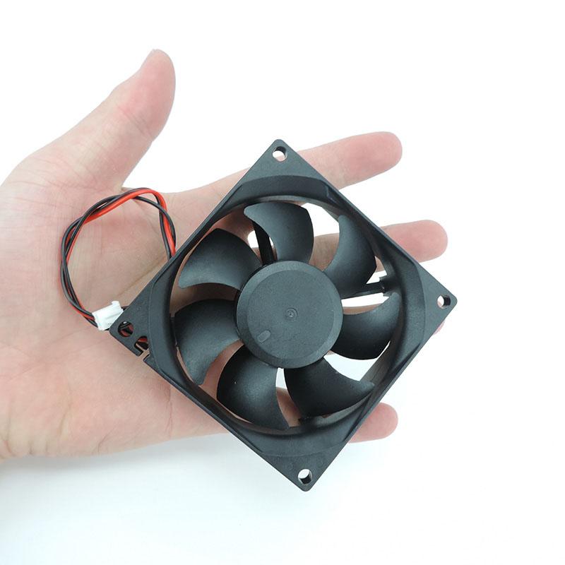 Ventilador de refrigeración sin escobillas de 8 cm, 5 V CC, 12 V, 24 V x h, 2,54 mm, 2 pines, 8010, 8015, 8025, 80 x 80 x 15 mm, disipador térmico para carcasa de PC y GPU.