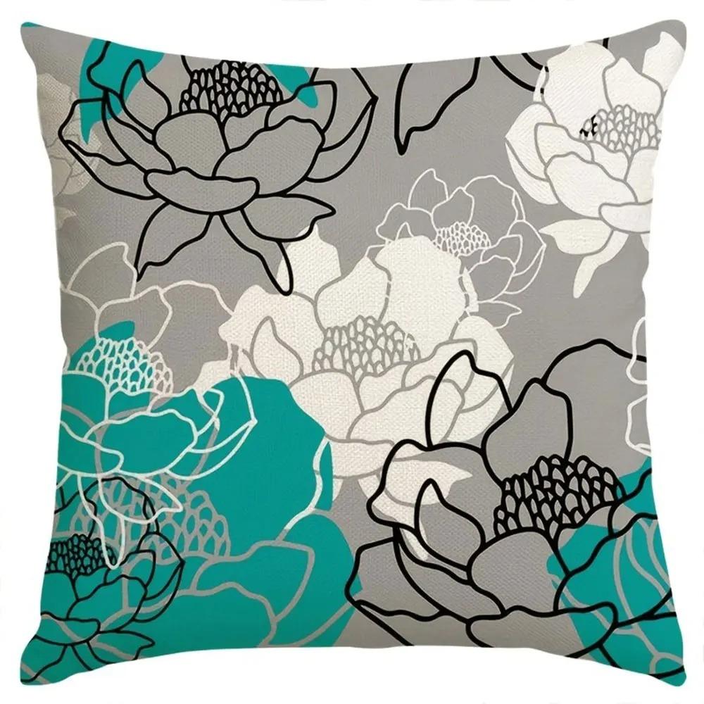 Floral Patterns Pillowcases for a Stylish Home Pattern Cushion Cover Suitable for Sofa Bedroom Car Pillow Cover