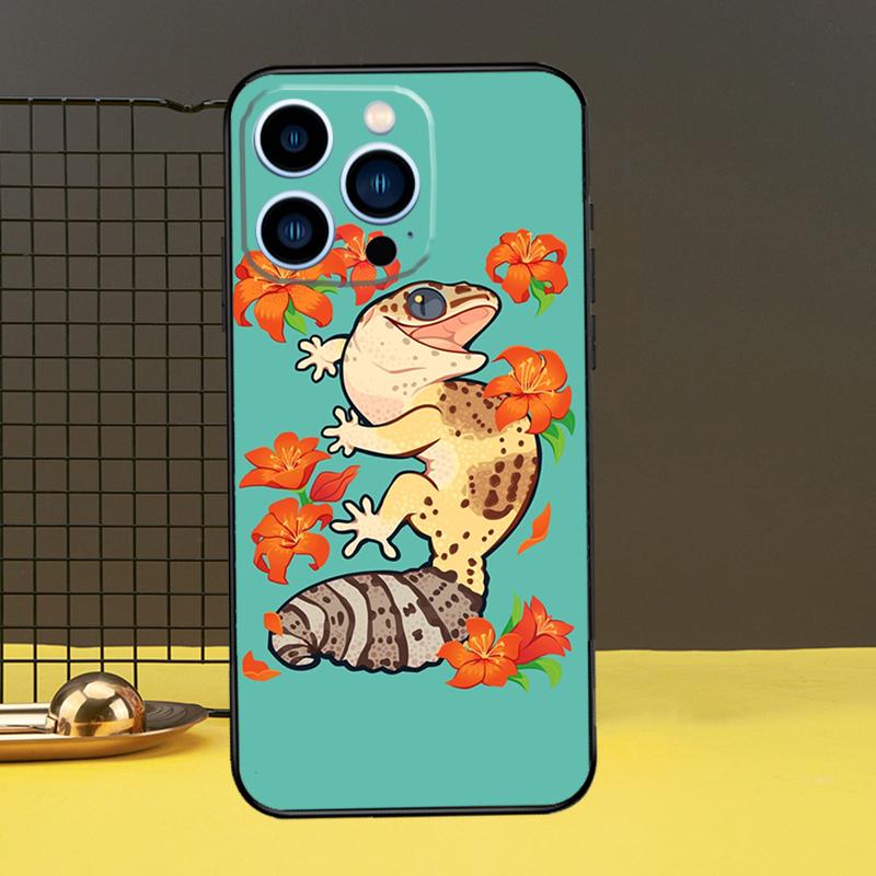 Lizards Geckos Phone Case For iPhone 12 11 14 Pro MAX XR X XS Max Case For iPhone 13 Pro Max 7 8 Plus SE2
