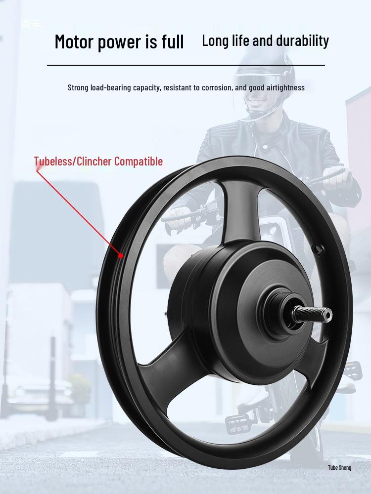 Motore Bicicletta Elettrica Pieghevole 14" 36V/48V 350W-500W Mozzo Ruota Motrice Anteriore/Posteriore ad Alta Velocità