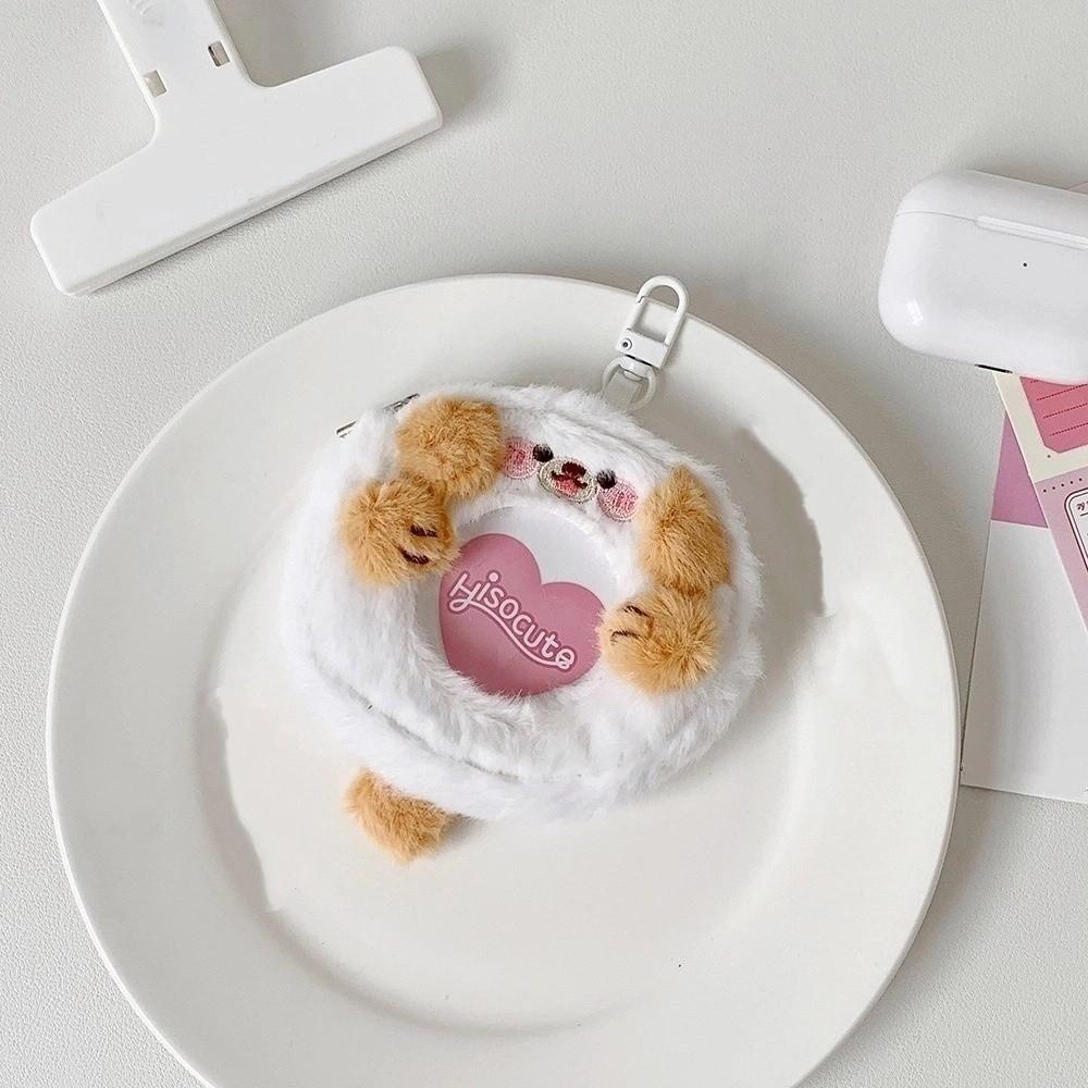 Cartoon Mini Ausweishalter Tasche Niedliches Tier Ausweis Präsentationsgeldbörse Tragbare Fotoaufbewahrungstasche Lippenstift