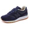 New Balance Nb 997 Comfortable Simple Casual Fabric Synthetic Leather Pigskin Low-Top Casual Running Shoes Women sneaker Navy WL997HCG