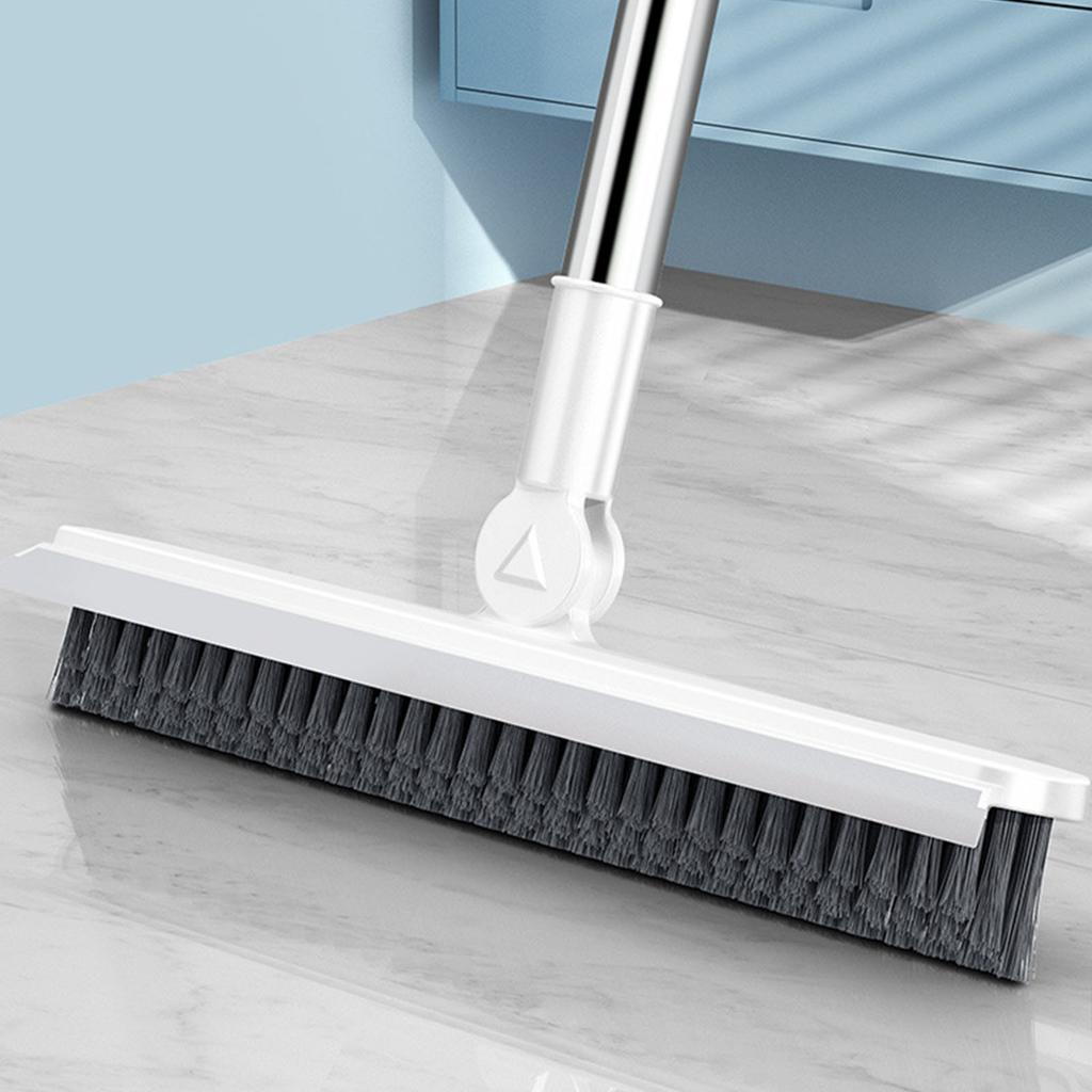 Floor Brush Long Handle V Shape Floor Wall Tile Crevice Cleaning Scrub Brush for Bathroom Kitchen
